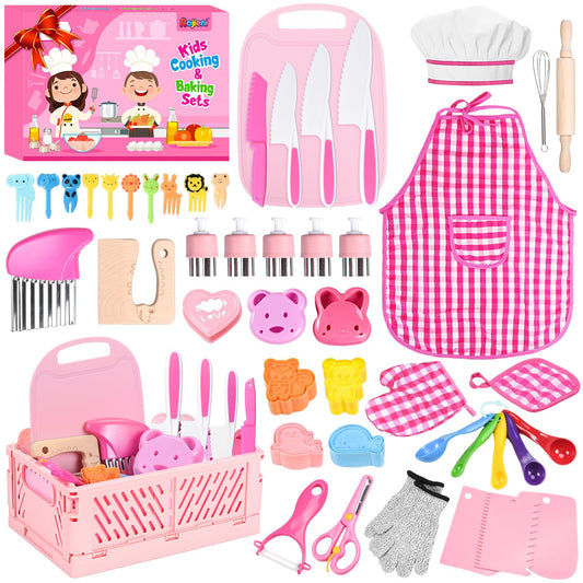 Aojieni kids wooden knife for safe cutting and imaginative play.