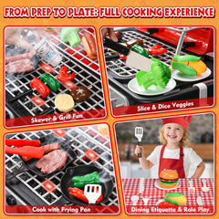 Aojieni oversized 2-tier grill increases play space and interaction.