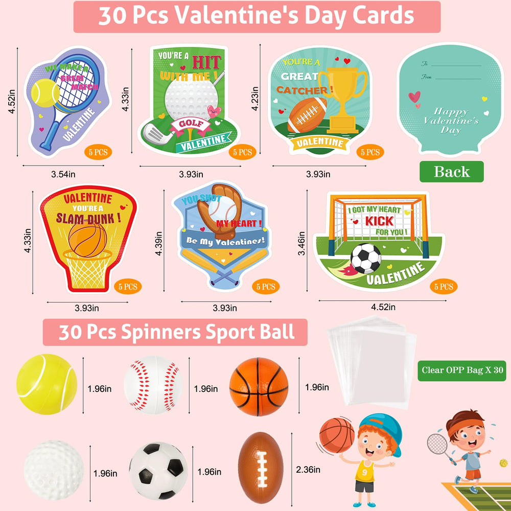 AOJOYS 30-pack sport cards ideal for kid-to-kid exchanges.