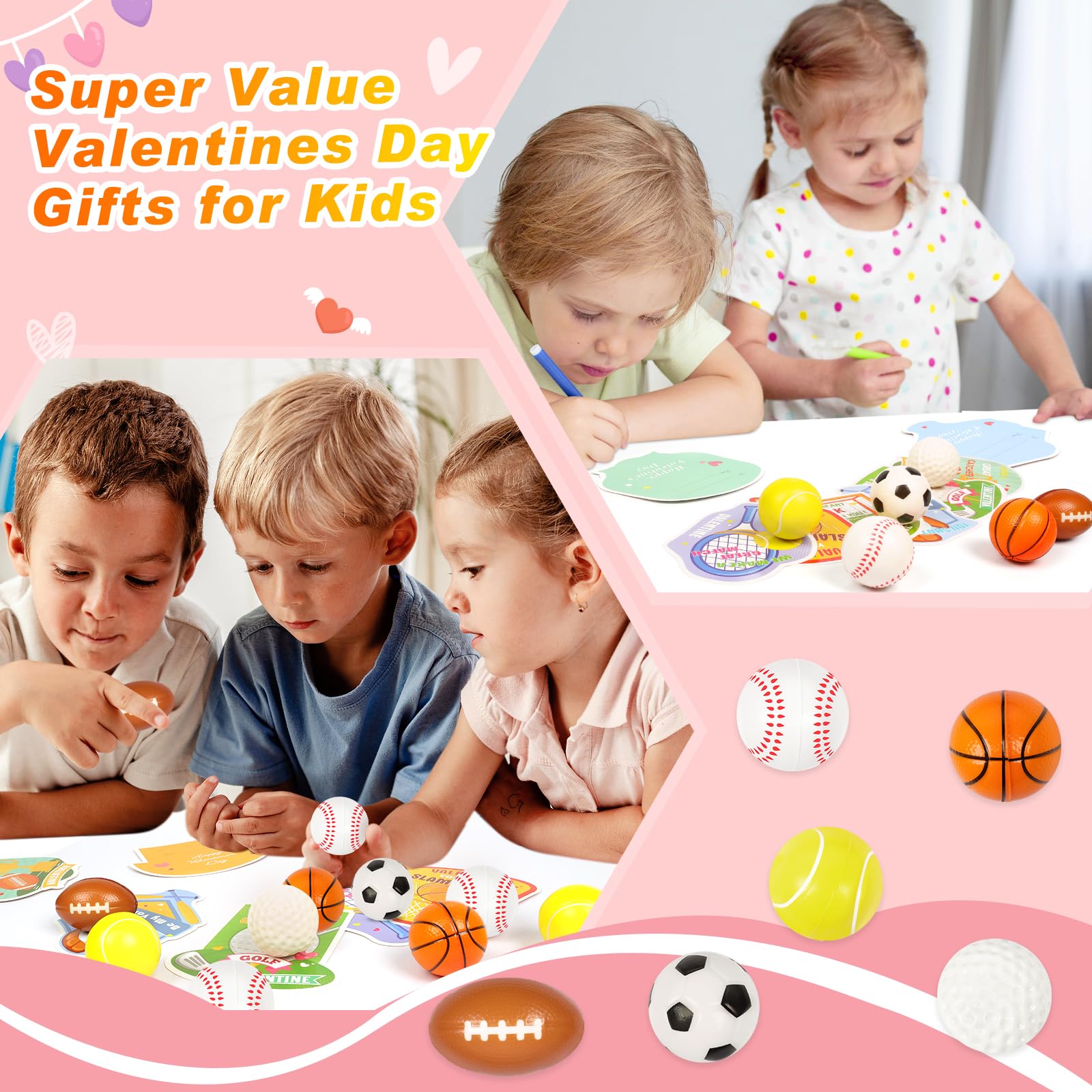 AOJOYS card includes adhesive to secure the ball during gifting.
