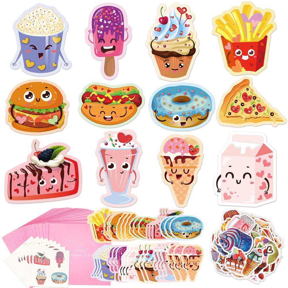 AOJOYS valentines cards for kids with snack designs for classroom exchanges