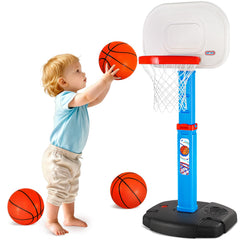 AOKESI toddler basketball hoop indoors with adjustable height for growing children