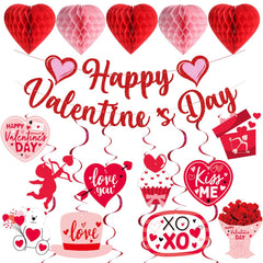 Aolime valentines banner glitter for festive decor and photos.