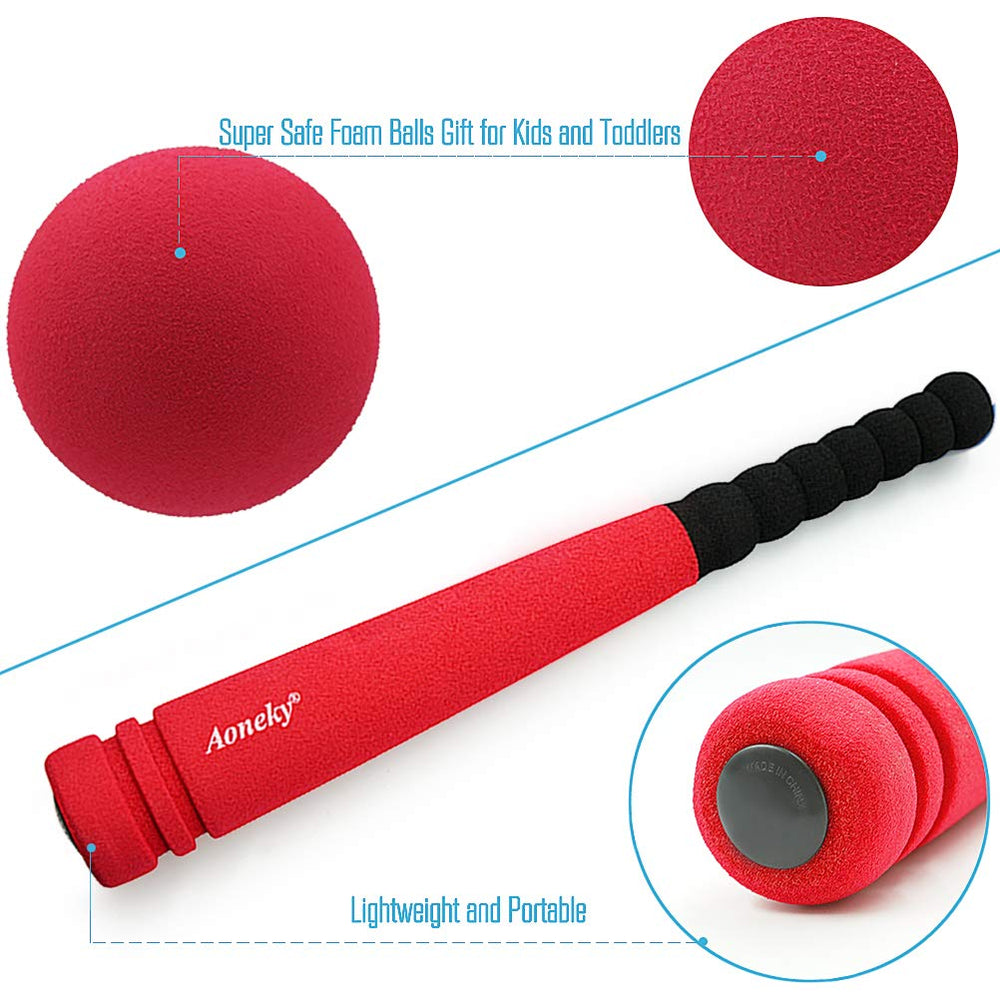 Aoneky 16-5-inch toddler bat emphasizing beginner-friendly size.