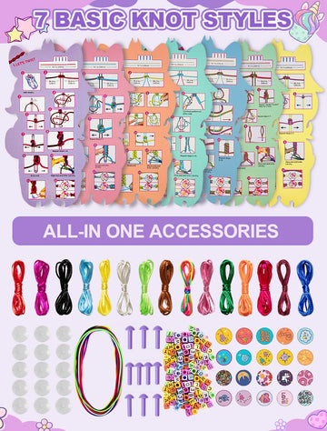 AONTESS bracelet strings in bright colors invite creativity and dexterity