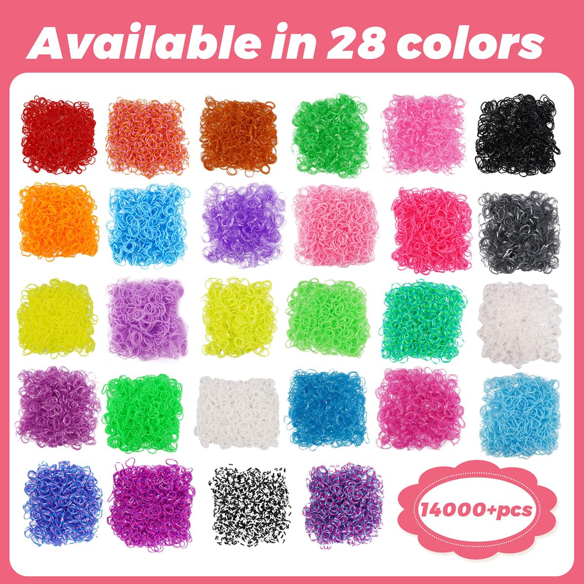 AooeDomi S-clips and beads secure designs and add decoration
