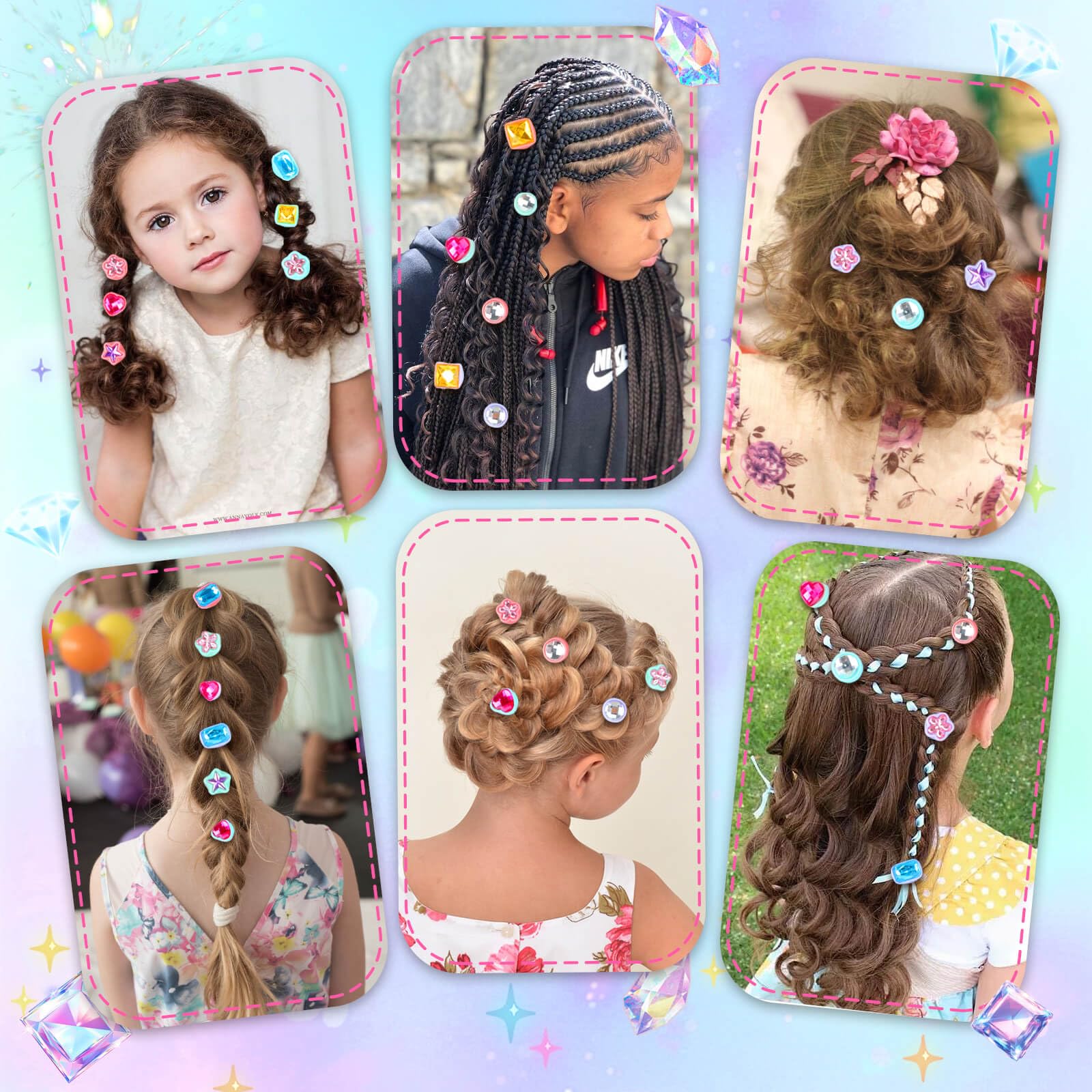 Aooess DIY hair salon activity for kids at home.