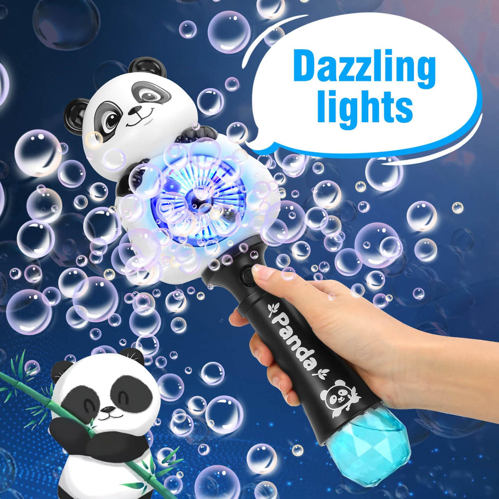 Aooess Panda Bubble Wand with safe durable ABS and leak-proof design
