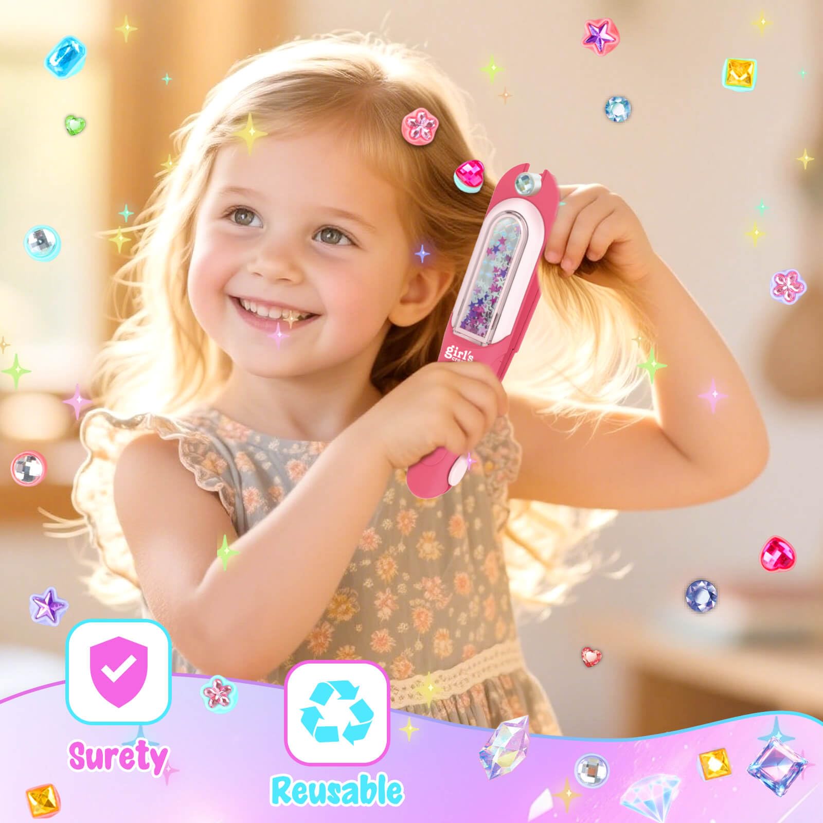 Aooess rhinestone gems for doll makeovers and dress-up.