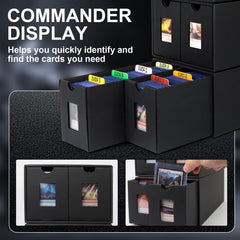 aopule drawer style storage for customizable organization of cards