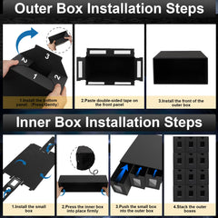 Aopule self-adhesive dots simplify quick customization of dividers.