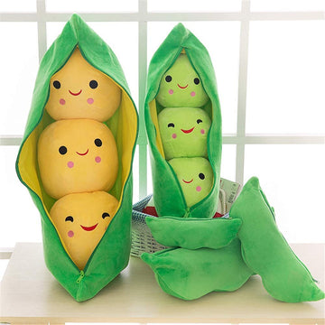 AOQI yellow beans peas in a pod plush a sweet gift
