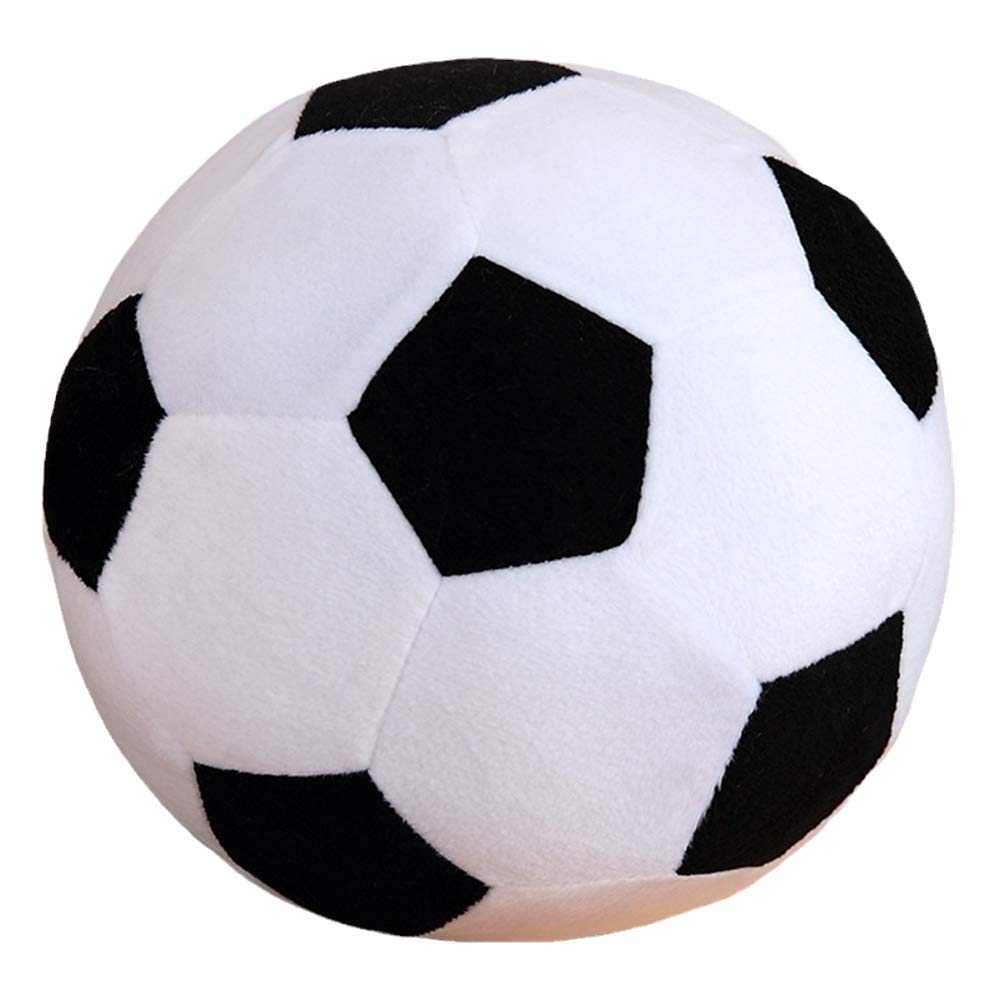 AOQI plush soccer ball 45cm in black and white for cozy indoor practice