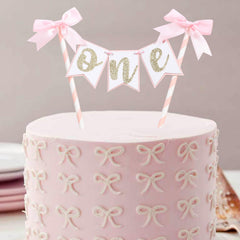 AOQURE coquette themed bow topper creates charming party decor vibes.