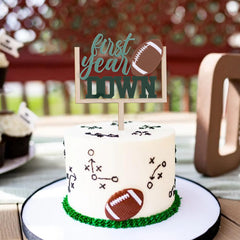 AOQURE football cake topper as a sport decor prop for celebrations