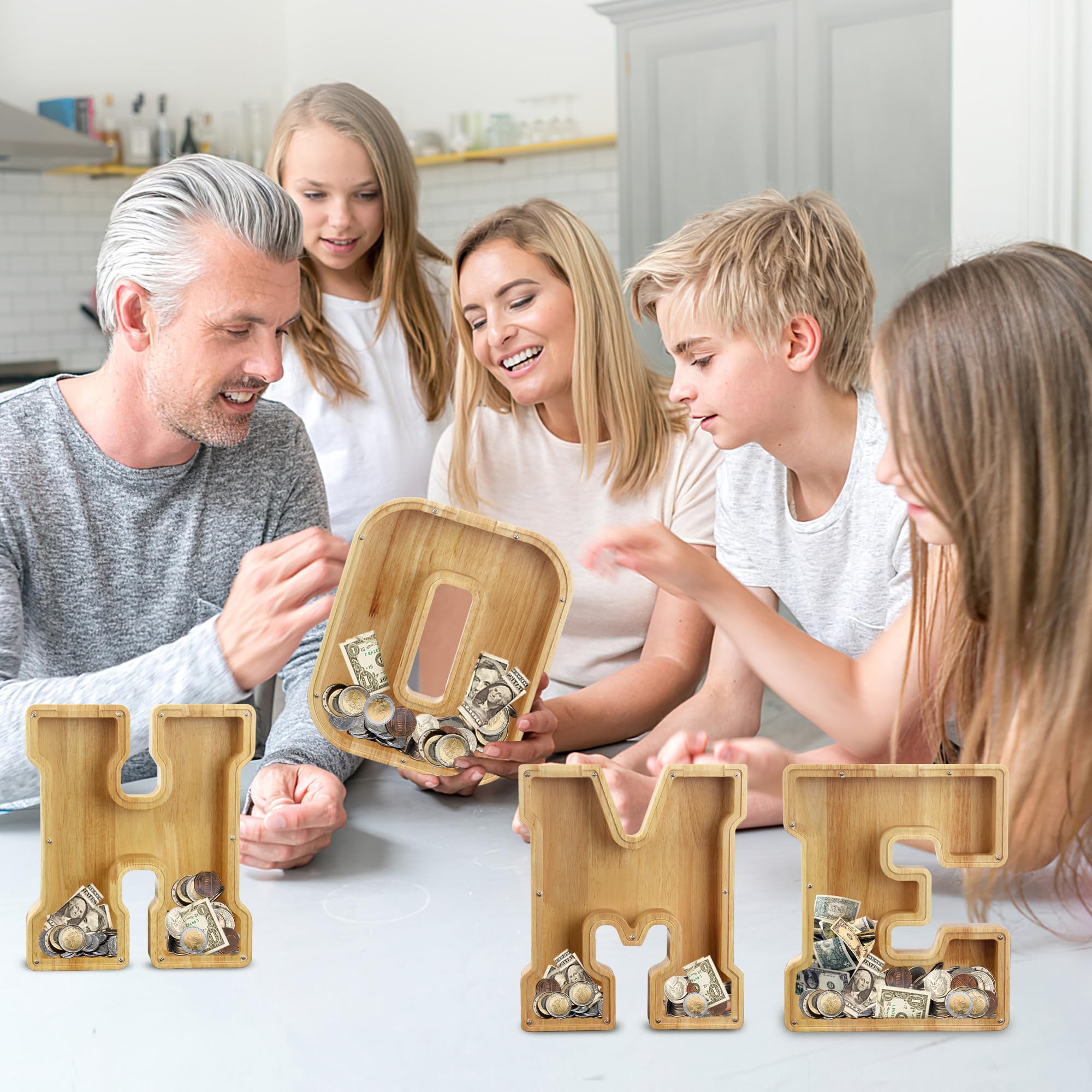 AORCMITN alphabet money bank gift packaging ready for giving