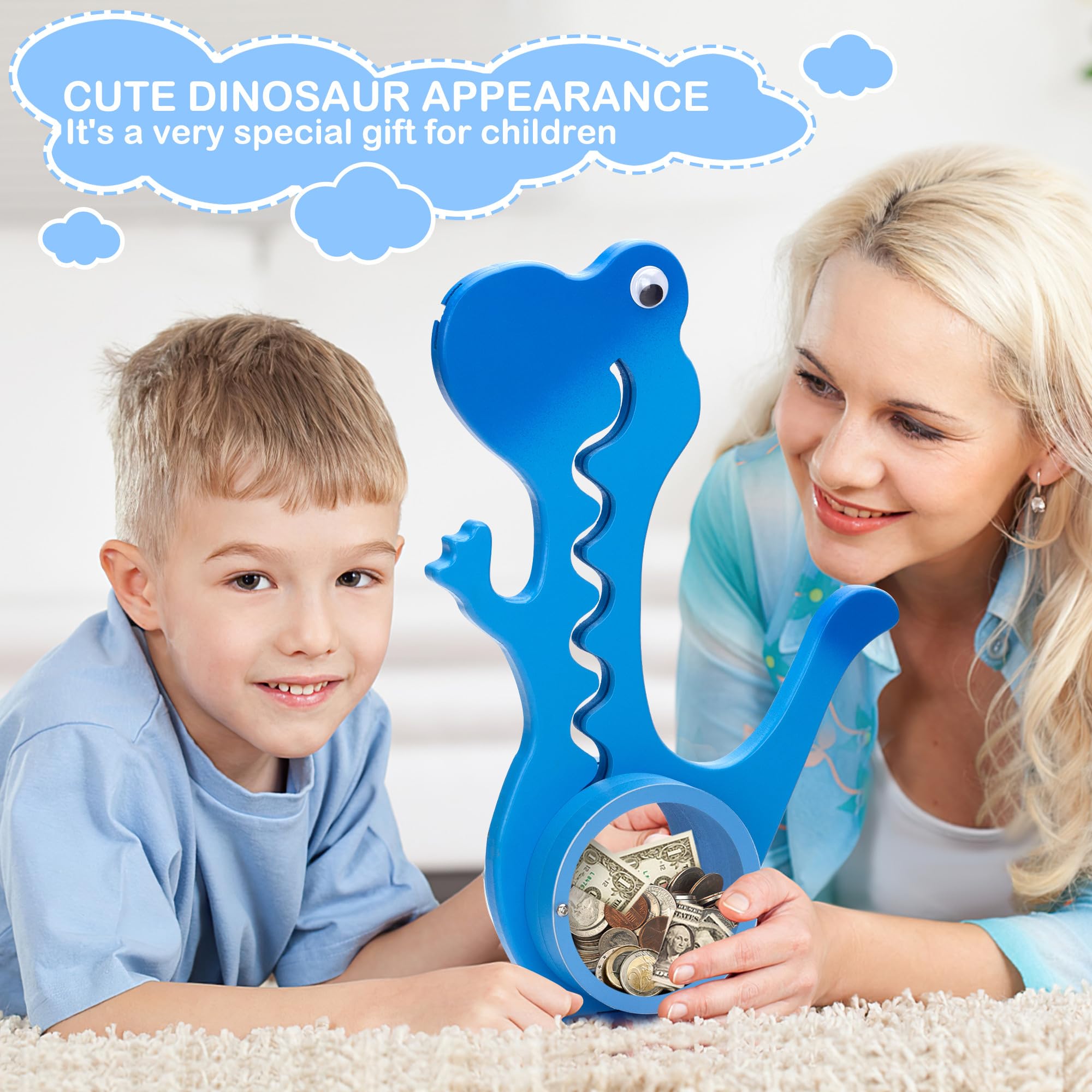 AORCMITN dimensions 14.5 by 10 inches wooden piggy bank
