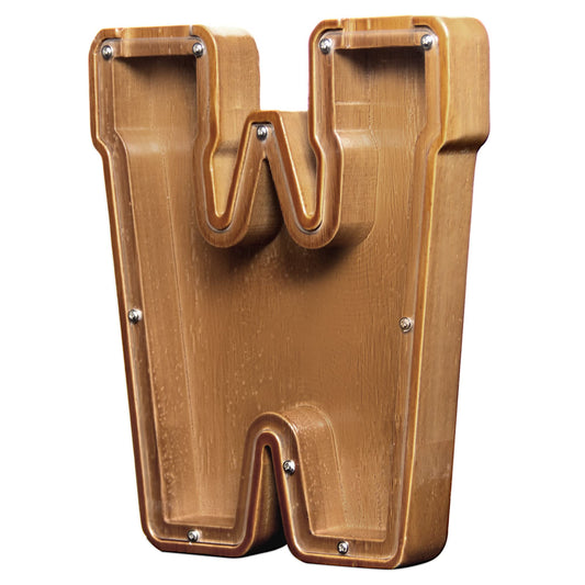 AORCMITN wooden piggy bank front view with transparent window for easy savings tracking