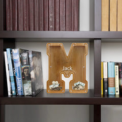 AORCMITN personalized alphabet bank for naming or word play.