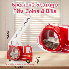 AORCMITN wooden piggy bank fits playrooms as a charming decorative piece