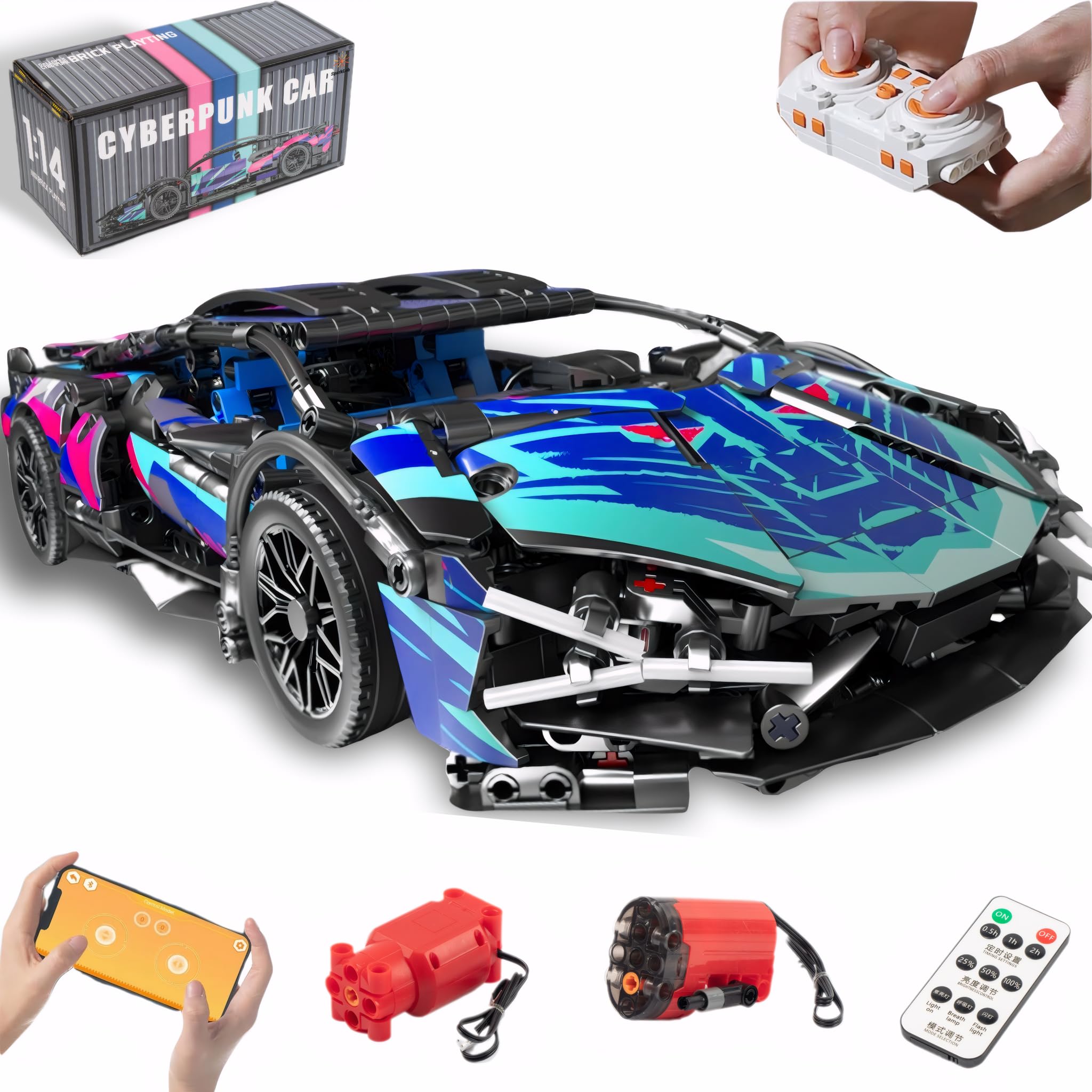 Aorespty 1280-piece kit assembly showing hands-on engineering components