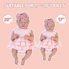 Aori clothes set designed to fit 17-20 inch reborn dolls.
