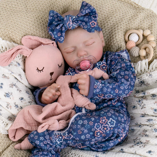 Aori 20-inch weighted reborn baby doll with lifelike features for comforting pretend play