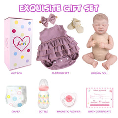 Aori birth certificate card, outfit, and gift box boost presentation for gifting occasions.