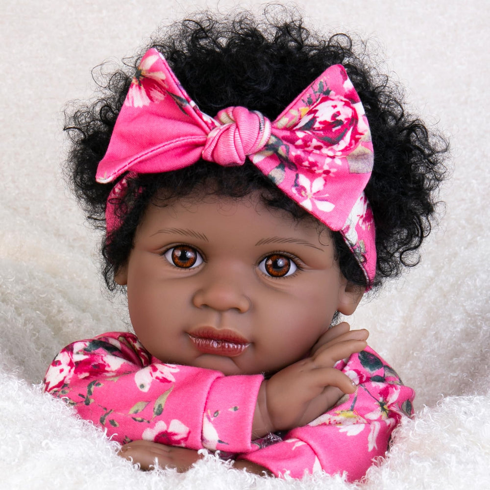 Aori reborn doll face detail with rosy cheeks for realism