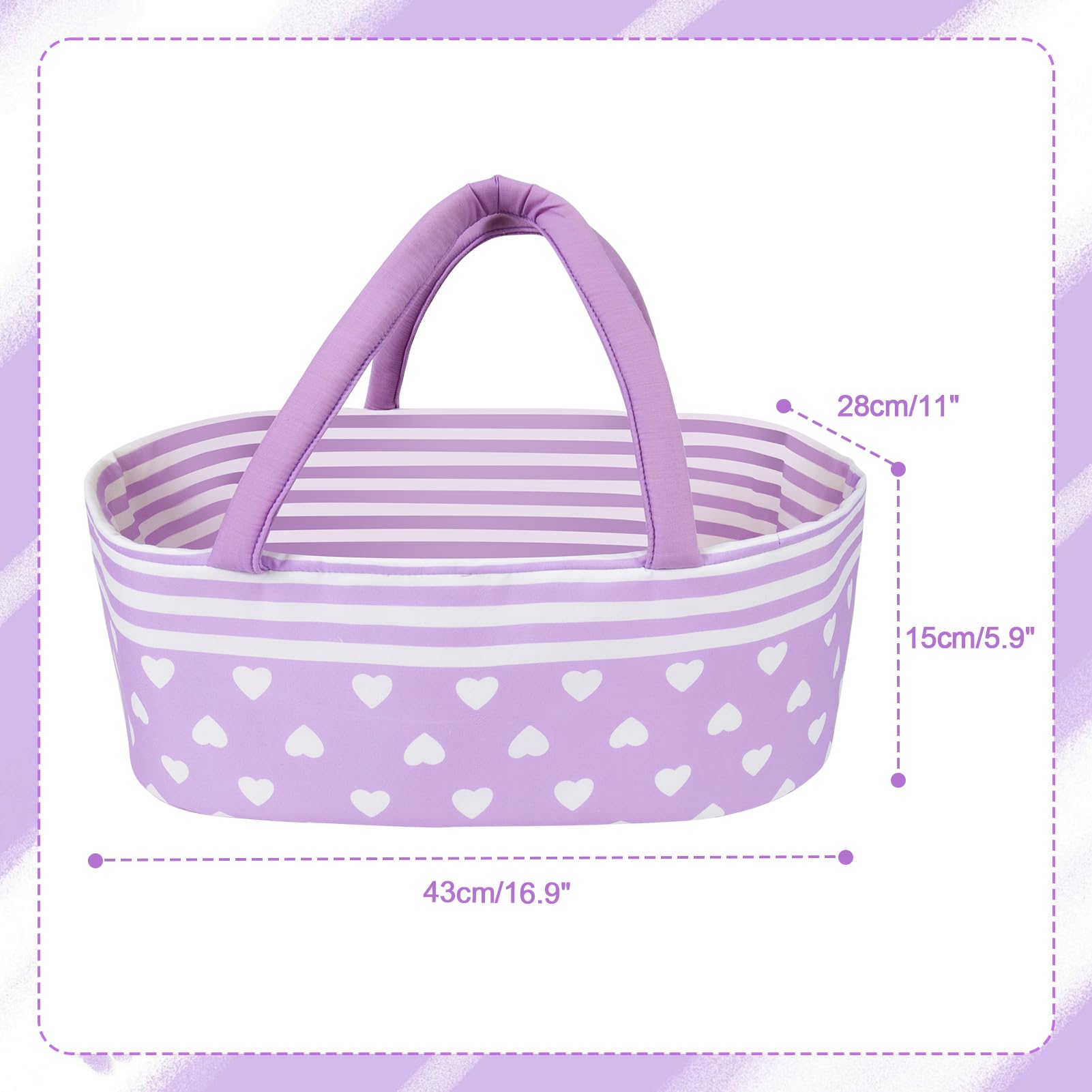 Aori purple headband enhances dress-up and styling options.