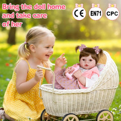 Aori baby doll in pink outfit ready for dress-up and role-play adventures