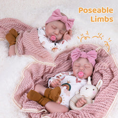 Aori doll wearing rainbow clothes adds colorful dress-up fun for pretend play.