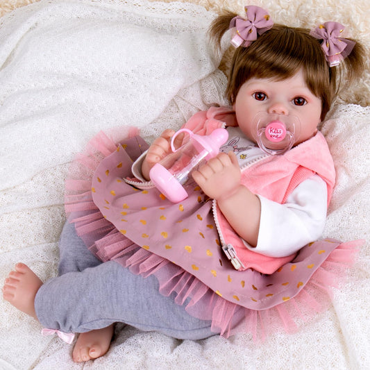 Aori lifelike face with hand-painted lips and nails for authentic realism