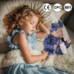 Aori lifelike doll showing hand-painted blushing and long eyelashes for realism
