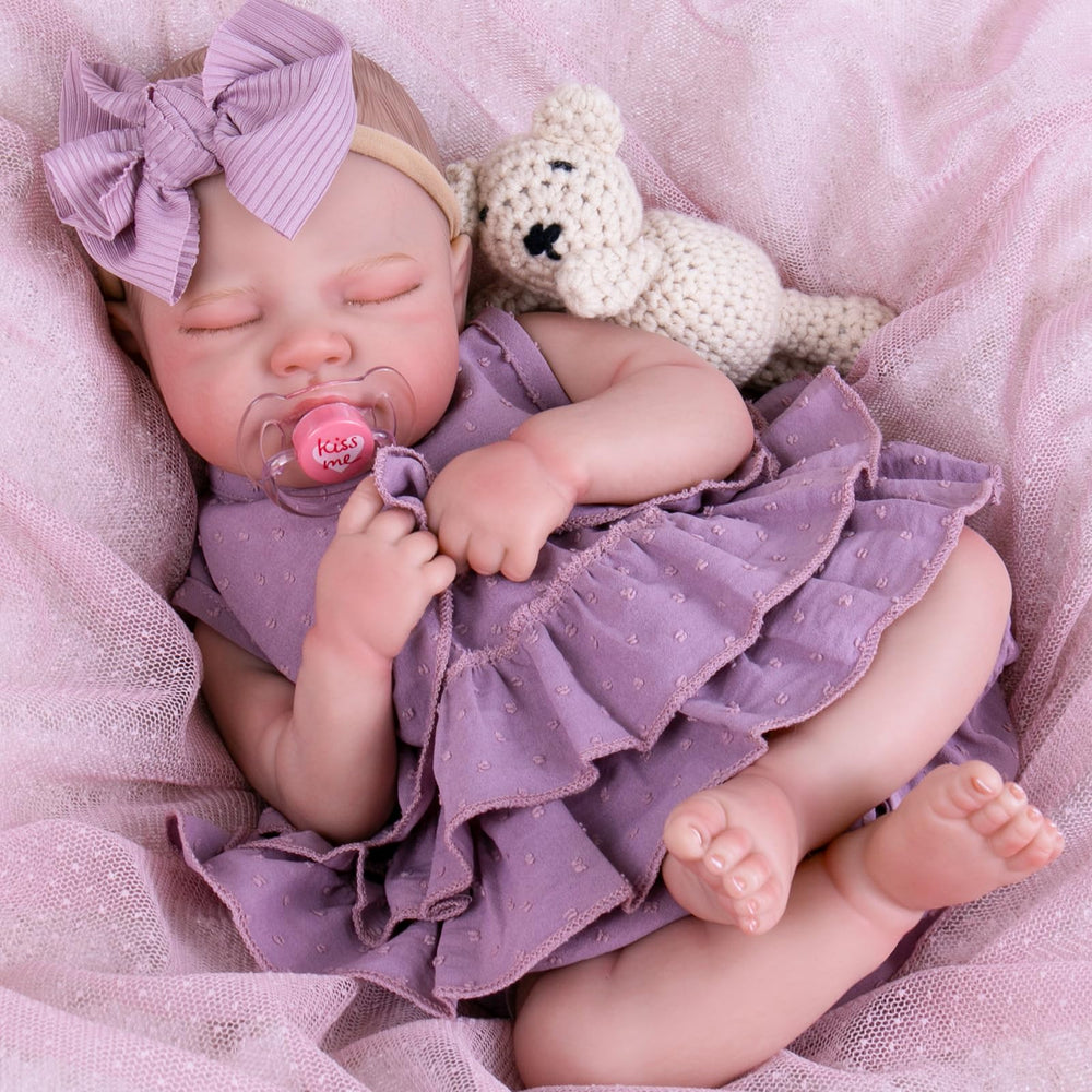 Aori lifelike reborn baby doll 20-inch for immersive nurturing play and collection.