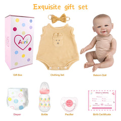 Aori lifelike reborn doll baby bottle for feeding style play.