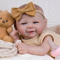 Aori lifelike reborn doll with poseable limbs enables varied storytelling poses.
