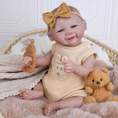 Aori lifelike reborn doll weighted body provides authentic cuddling sensations.
