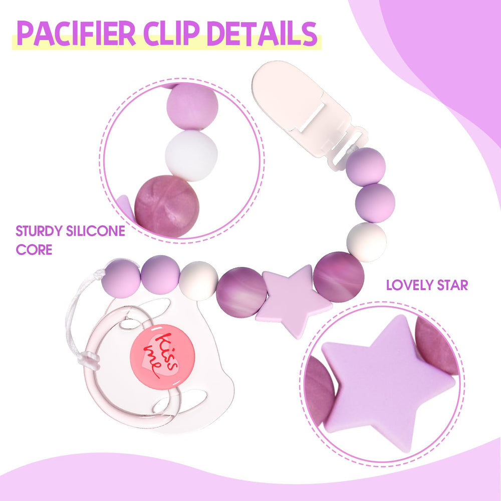 Aori magnetic pacifier for doll keeps pacifier handy during pretend play.