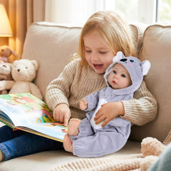 Aori premium hybrid material construction blends soft vinyl and cotton for cuddly realism