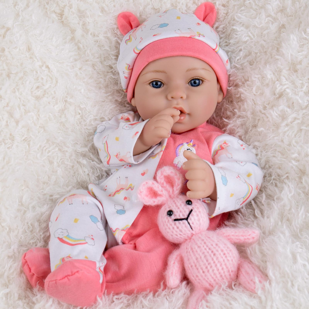 Aori Reborn 18-inch realistic newborn girl doll with lifelike features for nurturing play