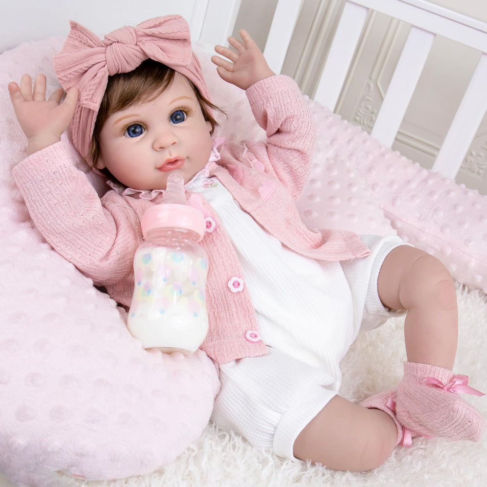 Aori Reborn 22in doll with hand-painted blush for realistic skin tones