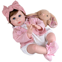 Aori Reborn 22in doll with head wig for a natural lifelike look