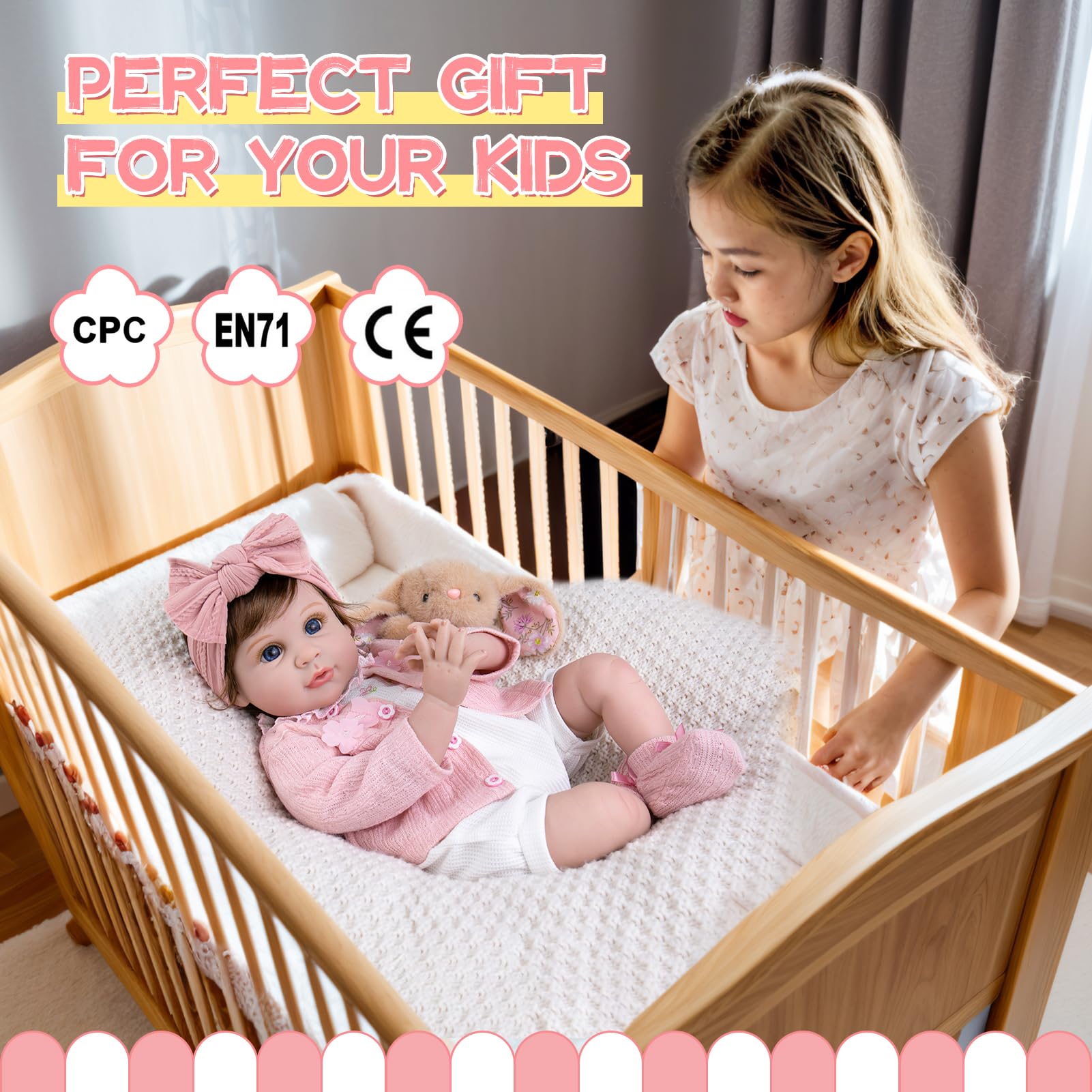 Aori Reborn 22in soft vinyl skin that's easy to clean