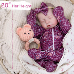 Aori Reborn doll gift set includes bottle and birth certificate for adoption day.