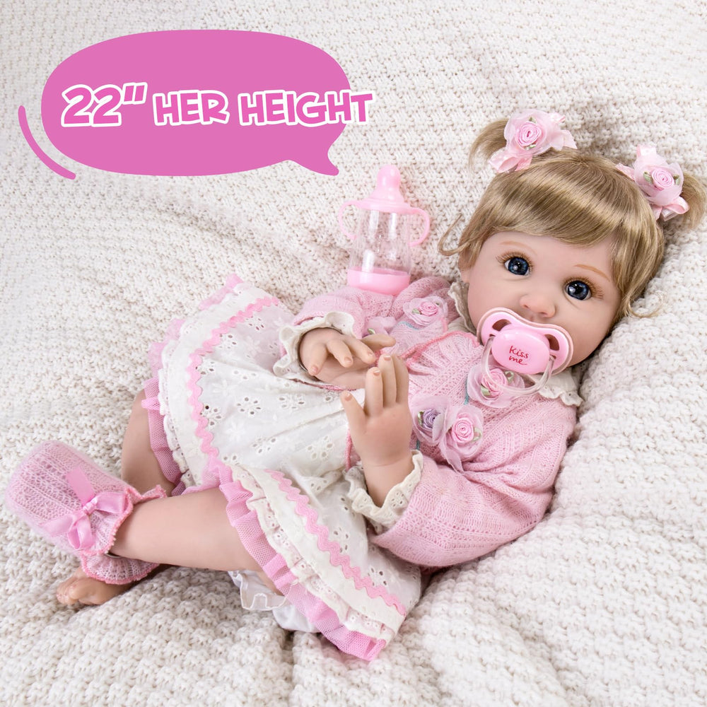 Feeding bottle companion with Aori Reborn doll supports nurturing routines.