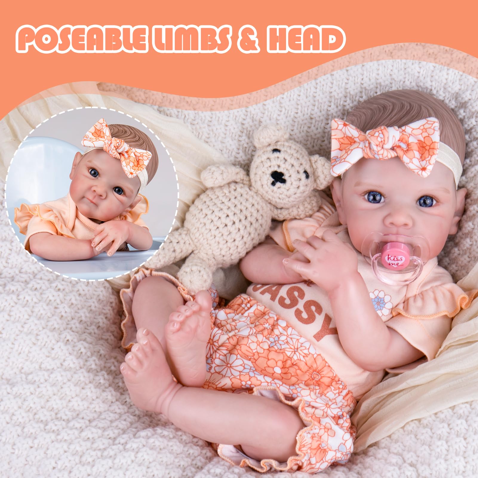 Aori Reborn Baby Doll Girl durable, skin-friendly materials for safe play.