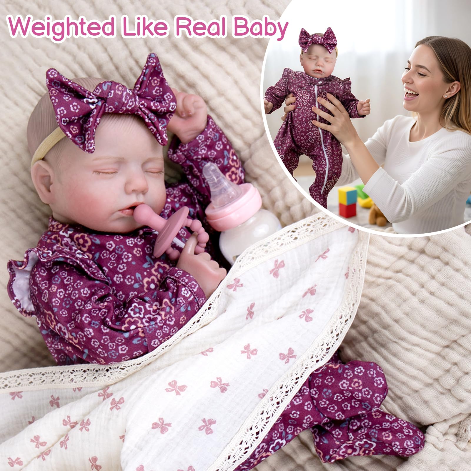 Aori Reborn doll in outfit highlights ready-to-play fashion for pretend days.