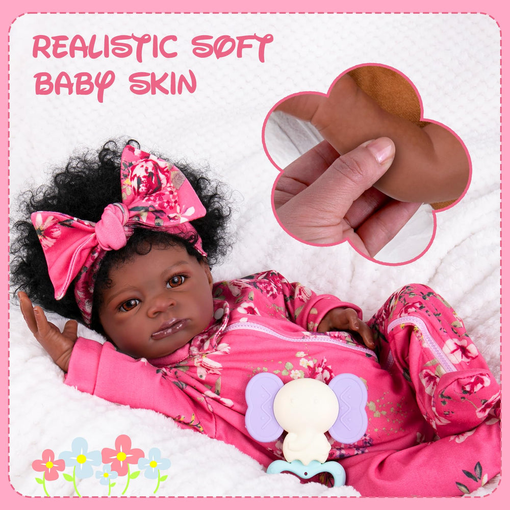 Aori Reborn Black Girl Doll clothes detail showcases premium stitching and durability