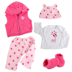 Aori Reborn doll clothes white shirt; easy to mix and match outfits for 20-24 inch dolls.